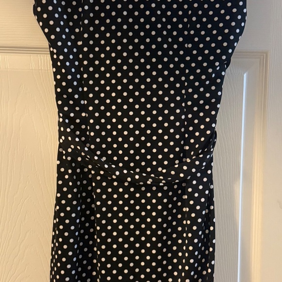 Black dress with white polka dots - Picture 2 of 5
